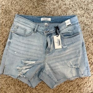 Judy Blue Blue Distressed Jean Shorts